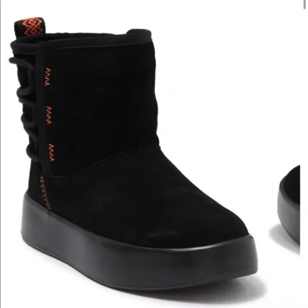NEW UGG Classic Boom Ankle Boot In Black